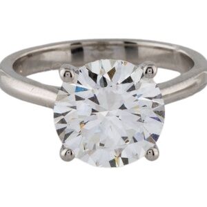 Platinum 4.03 lab grown diamond excellent cut